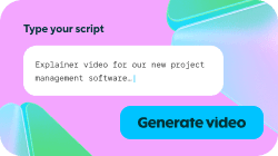 Video GPT interface turning a text prompt into an AI-generated video